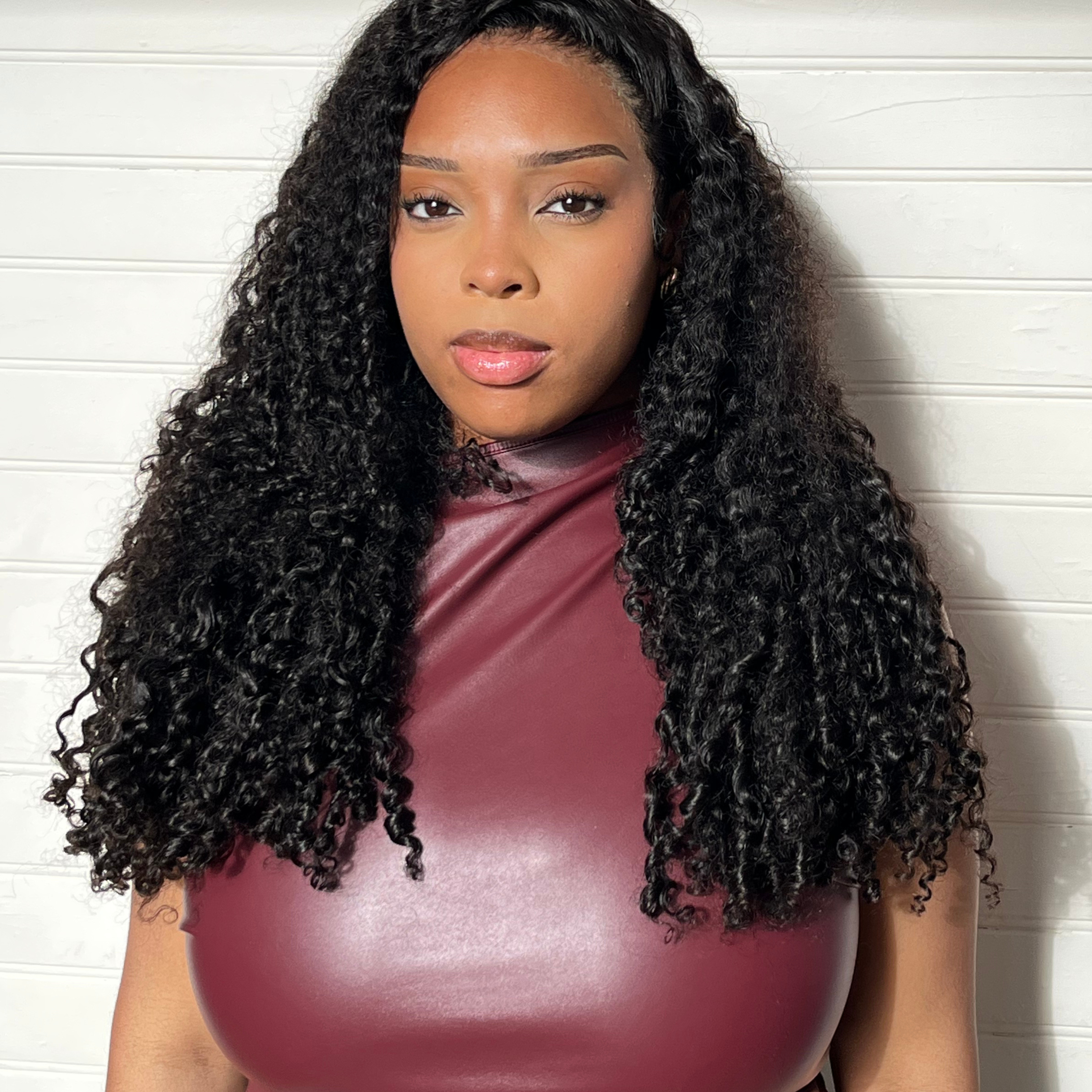 Miracana Premium Perruque Kinky Wave Lace Closure Multicolore