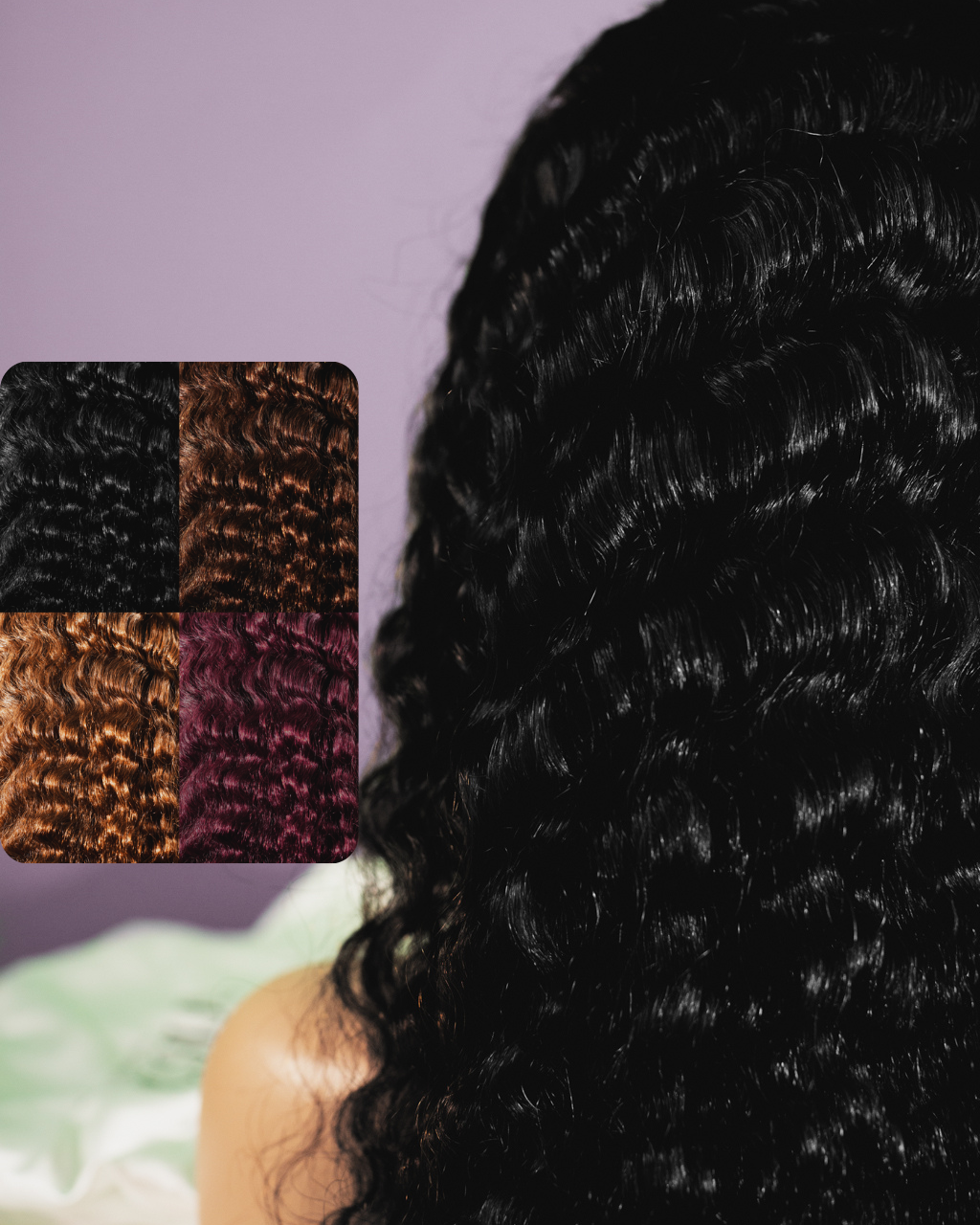 Miracana Premium Perruque Deep Wave Lace Closure Multicolore