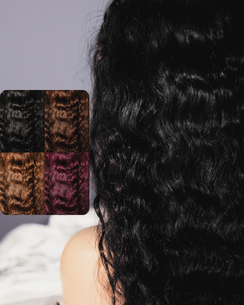 Miracana Premium Perruque Loose Deep Wave Lace Frontale Multicolore