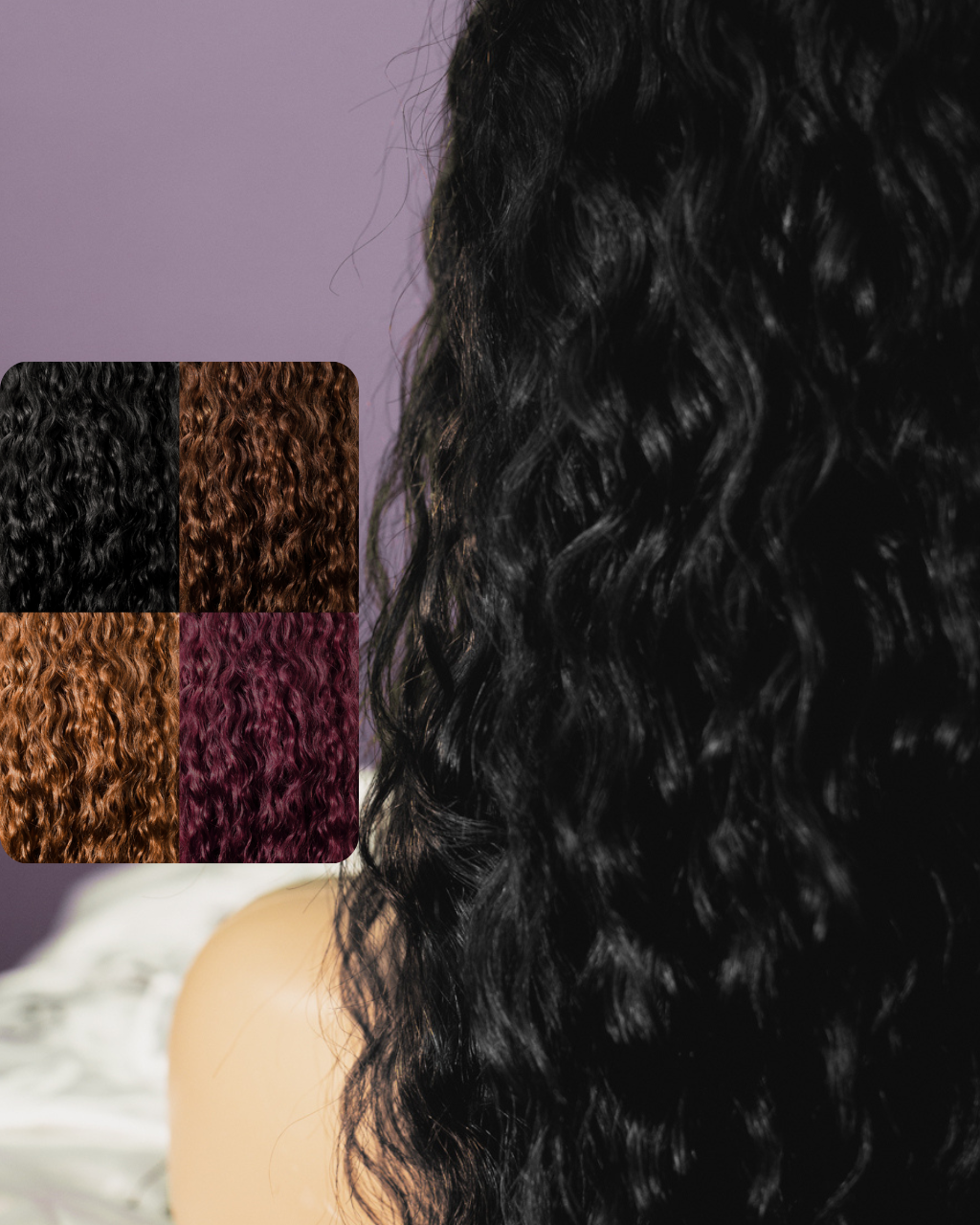 Miracana Premium Perruque Nature Wave Lace Closure Multicolore