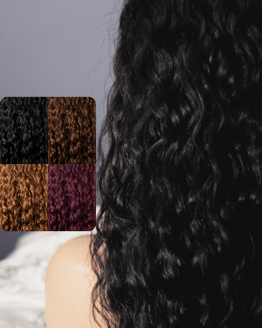 Miracana Premium Perruque Nature Wave Lace Frontale Multicolore