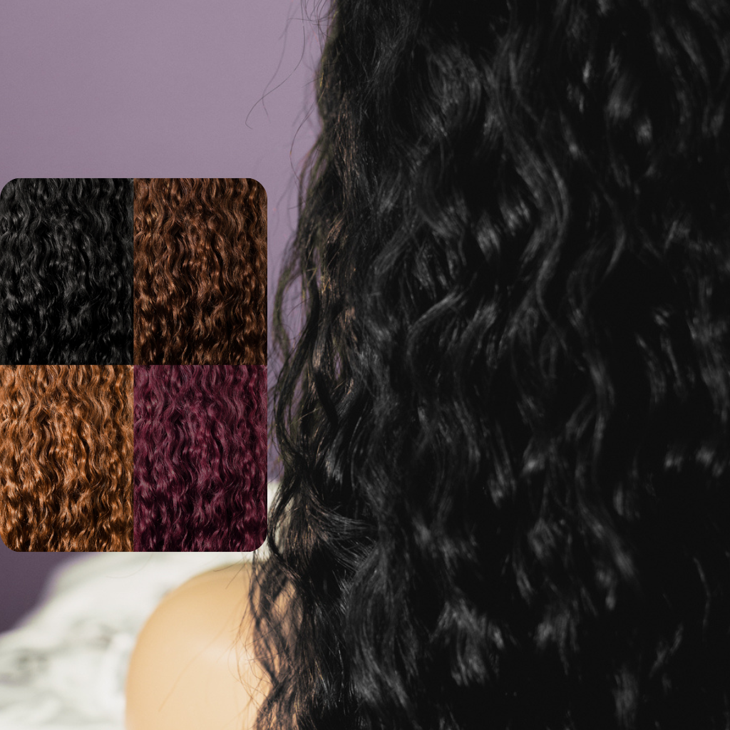 Miracana Premium Perruque Nature Wave Lace Closure Multicolore