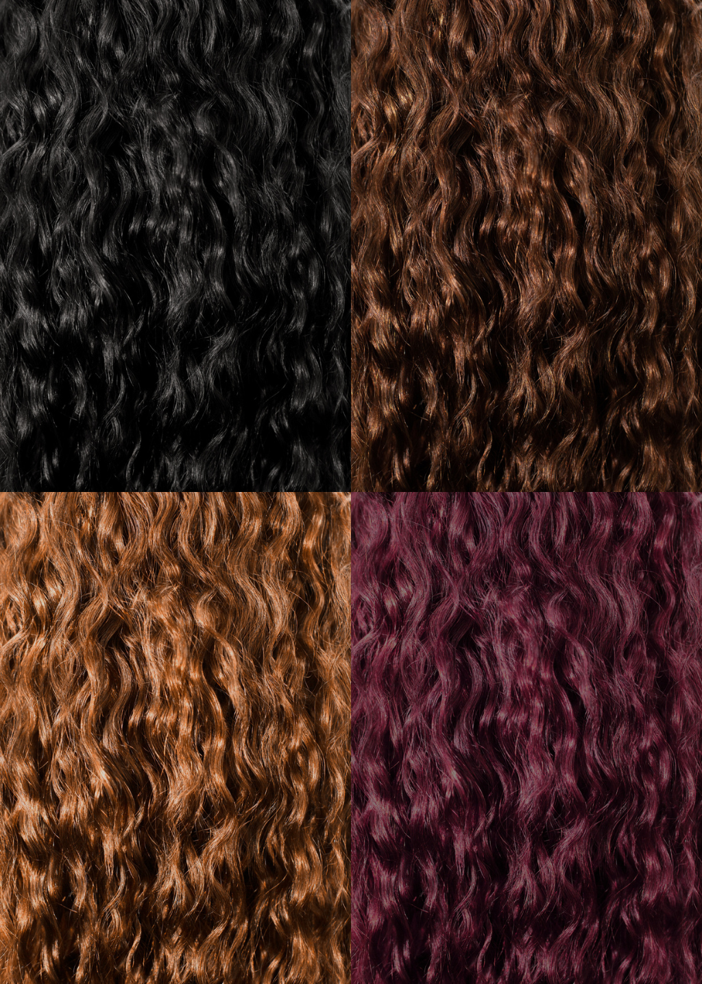 Miracana Premium Perruque Nature Wave Lace Closure Multicolore