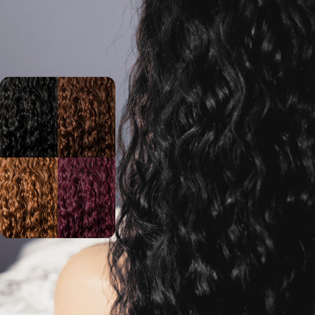 Miracana Premium Perruque Nature Wave Lace Frontale Multicolore